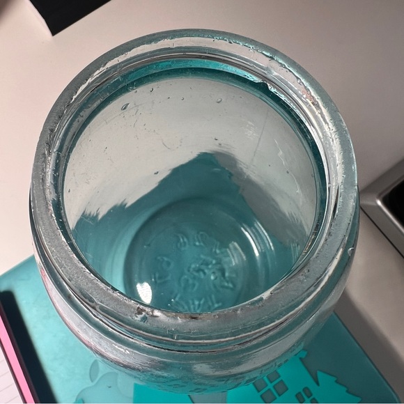 Mason's Patent Nov 30th 1858‎ Vintage Large Canning Storage Jar with Lid 1/2 Gal - Picture 7 of 8